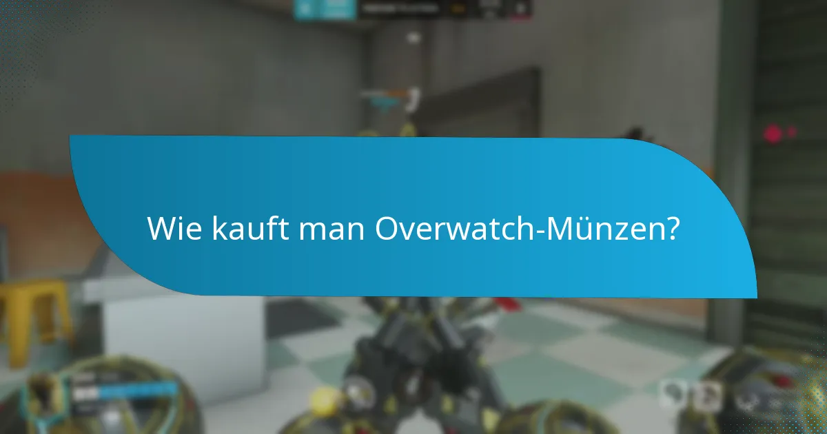 Wie kauft man Overwatch-Münzen?